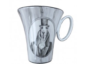 Mug  chien Saint-Hubert en haut de forme